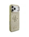Etui Guess Fixed Glitter Big 4G Metal Frame do Apple iPhone 17 Pro Max złoty