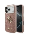Etui Guess Fixed Glitter Big 4G Metal Frame do Apple iPhone 17 Pro różowy