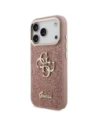 Etui Guess Fixed Glitter Big 4G Metal Frame do Apple iPhone 17 Pro różowy
