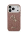 Etui Guess Fixed Glitter Big 4G Metal Frame do Apple iPhone 17 Pro różowy