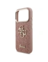 Etui Guess Fixed Glitter Big 4G Metal Frame do Apple iPhone 17 Pro różowy