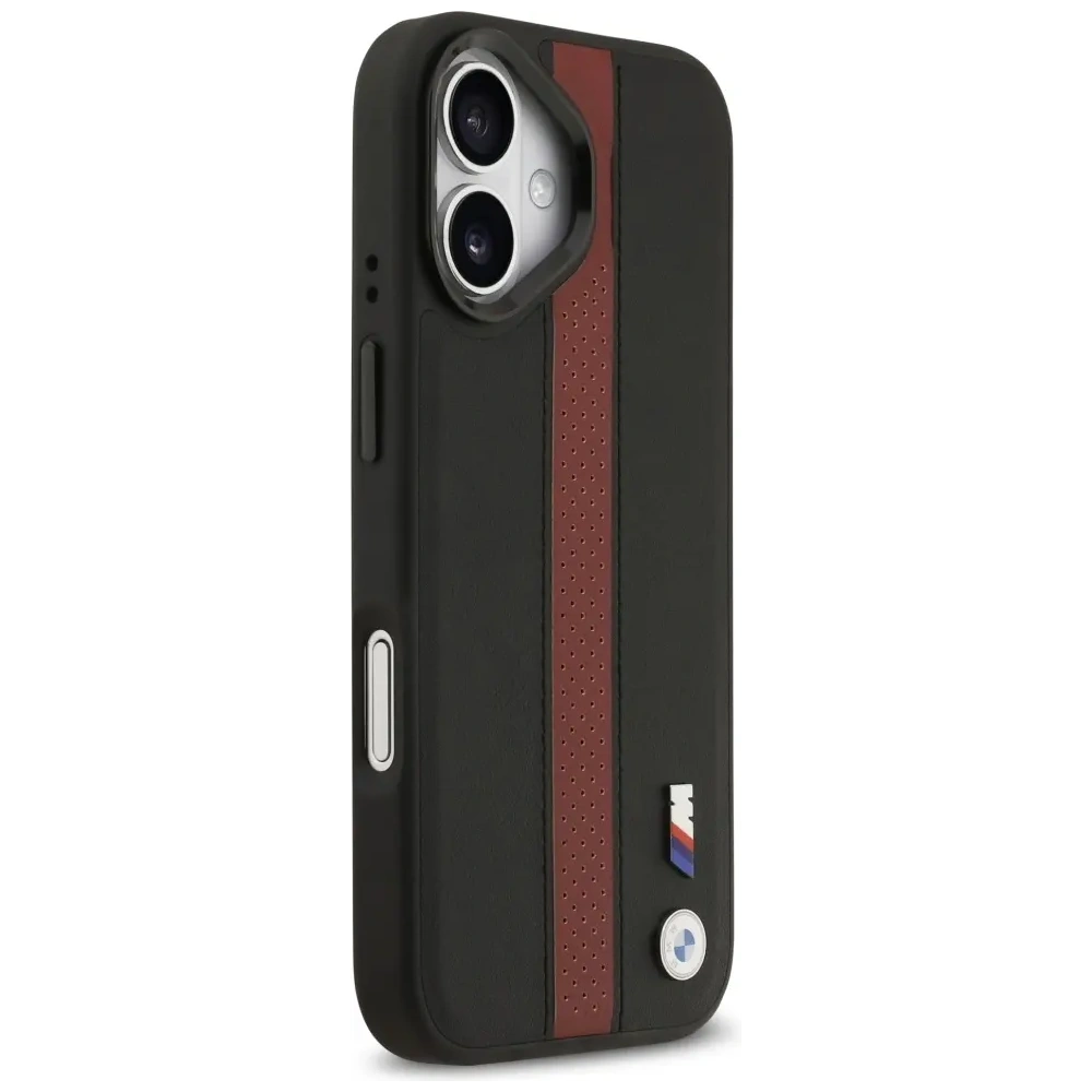 Etui BMW M Perforated Stripe Logo MagSafe do Apple iPhone 17 czerwony