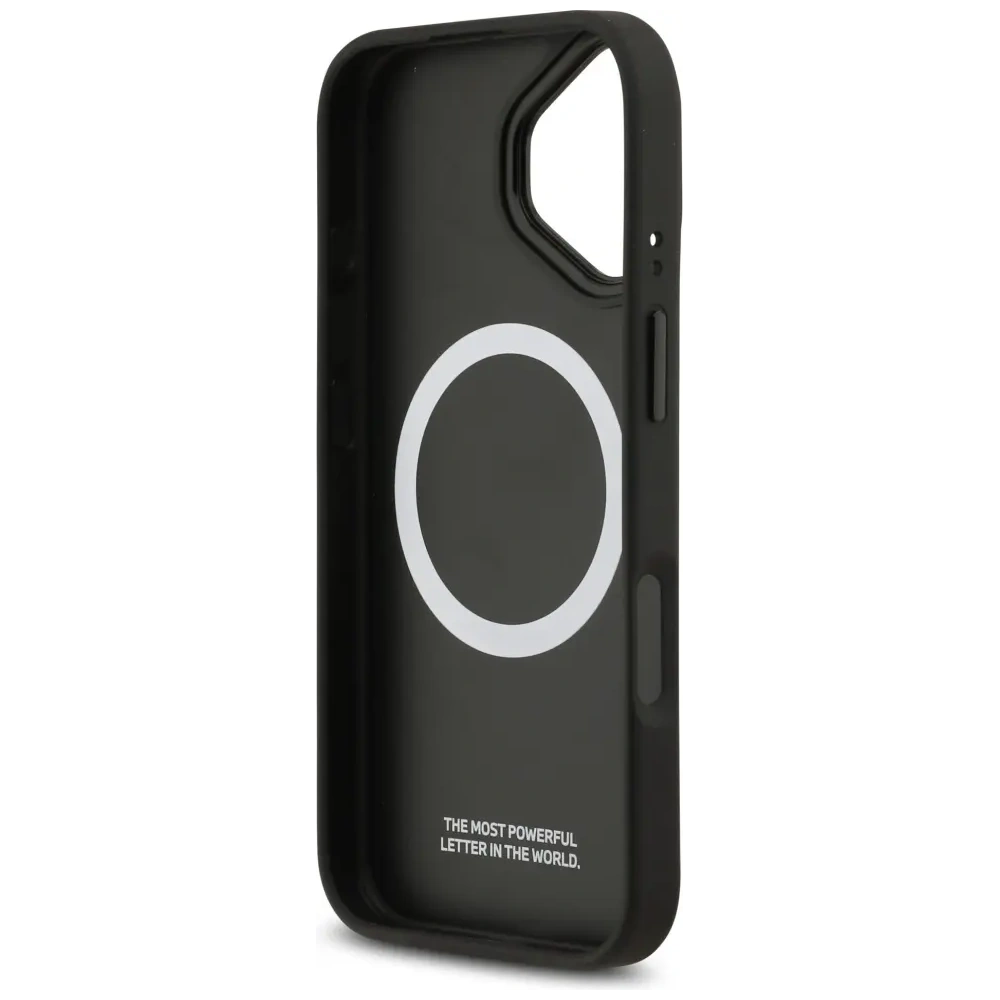 Etui BMW M Perforated Stripe Logo MagSafe do Apple iPhone 17 czerwony