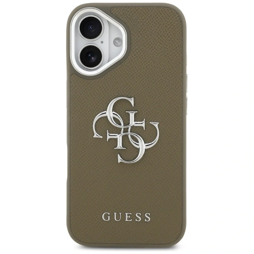 Etui Guess Grained Big 4G Classic Logo do Apple iPhone 17 brązowy