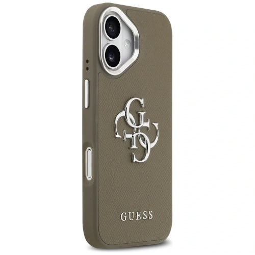 Etui Guess Grained Big 4G Classic Logo do Apple iPhone 17 brązowy
