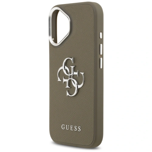 Etui Guess Grained Big 4G Classic Logo do Apple iPhone 17 brązowy