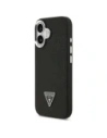 Etui Guess Grained Triangle Logo MagSafe do Apple iPhone 17 czarny