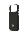 Etui Guess Grained Triangle Logo MagSafe do Apple iPhone 17 Pro Max czarny