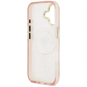 Etui Guess Jungle Tonal Triangle MagSafe do Apple iPhone 17 różowy
