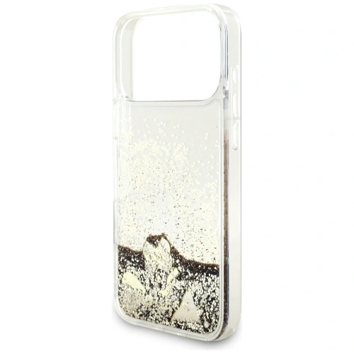 Etui Guess Liq. Glitter 4 Charms do Apple iPhone 17 Pro złoty