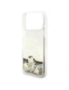 Etui Guess Liq. Glitter 4 Charms do Apple iPhone 17 Pro złoty