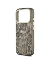 Etui Guess Python Pattern MagSafe do Apple iPhone 17 Pro brązowy