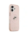 Etui Karl Lagerfeld IML Glitter Karl & Choupette Heads Logo MagSafe do Apple iPhone 17 różowy