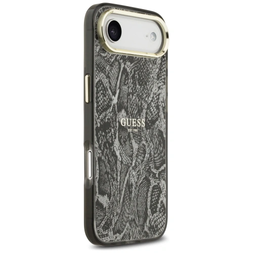 Etui Guess Python Pattern MagSafe do Apple iPhone Air czarny