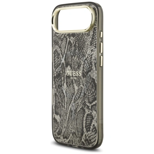 Etui Guess Python Pattern MagSafe do Apple iPhone Air czarny