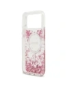 Etui Guess Resin Bottom Glitter MagSafe do Apple iPhone 17 Pro Max różowy