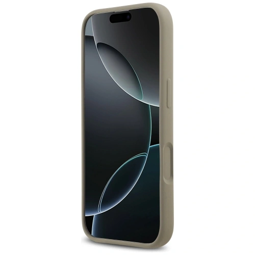 Etui Guess Silicone Big 4G Script do Apple iPhone 17 brązowy