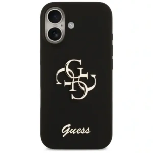 Etui Guess Silicone Big 4G Script do Apple iPhone 17 czarny