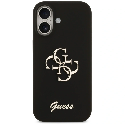 Etui Guess Silicone Big 4G Script do Apple iPhone 17 czarny