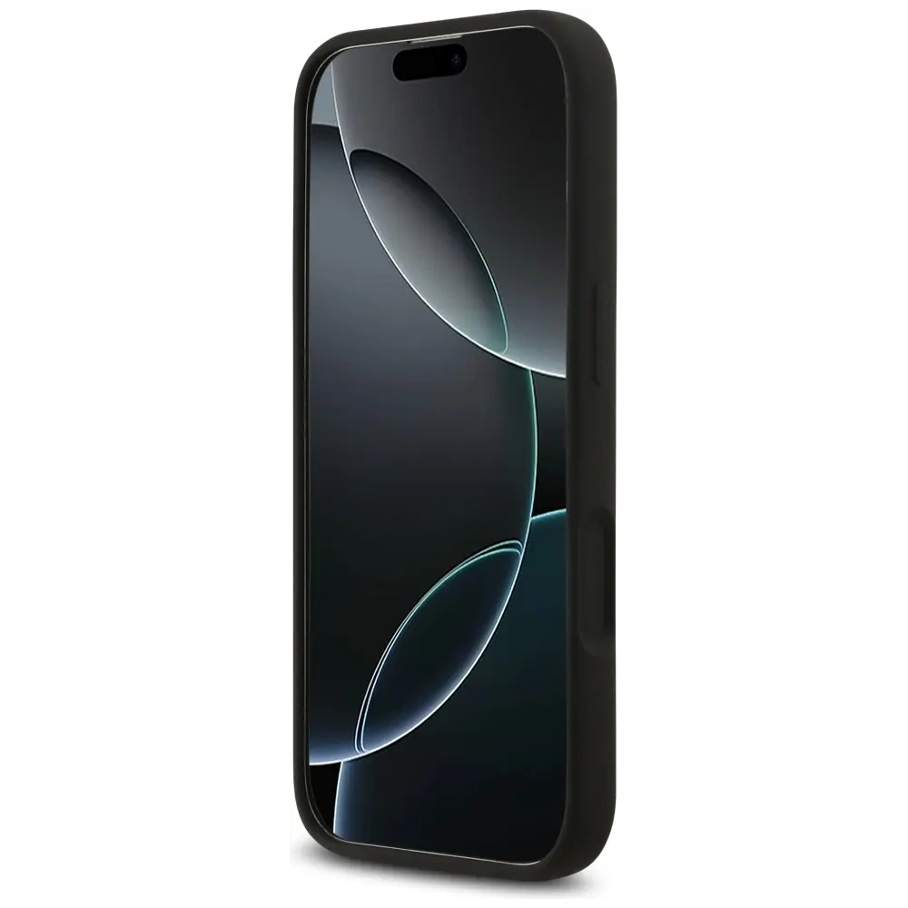 Etui Guess Silicone Big 4G Script do Apple iPhone 17 czarny