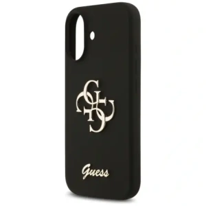 Etui Guess Silicone Big 4G Script do Apple iPhone 17 czarny