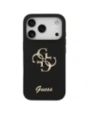 Etui Guess Silicone Big 4G Script do Apple iPhone 17 Pro czarny