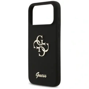 Etui Guess Silicone Big 4G Script do Apple iPhone 17 Pro Max czarny