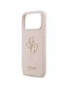 Etui Guess Silicone Big 4G Script do Apple iPhone 17 Pro Max różowy