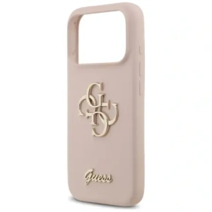 Etui Guess Silicone Big 4G Script do Apple iPhone 17 Pro różowy