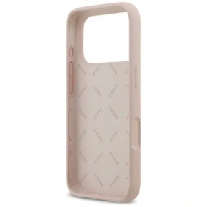 Etui Guess Silicone Big 4G Script do Apple iPhone 17 Pro różowy