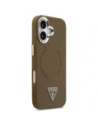 Etui Guess Triangle Logo MagSafe do Apple iPhone 17 brązowy