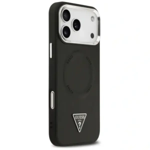 Etui Guess Triangle Logo MagSafe do Apple iPhone 17 Pro czarny