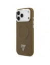 Etui Guess Triangle Logo MagSafe do Apple iPhone 17 Pro Max brązowy