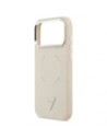 Etui Guess Triangle Logo MagSafe do Apple iPhone 17 Pro Max beżowy