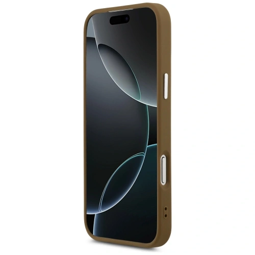 Etui Guess Triangle Logo MagSafe do Apple iPhone 17 Pro Max brązowy