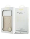 Etui Guess Triangle Logo MagSafe do Apple iPhone 17 Pro Max beżowy