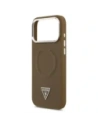 Etui Guess Triangle Logo MagSafe do Apple iPhone 17 Pro Max brązowy