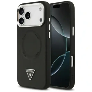 Etui Guess Triangle Logo MagSafe do Apple iPhone 17 Pro Max czarny