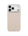 Etui Guess Triangle Logo MagSafe do Apple iPhone 17 Pro Max różowy