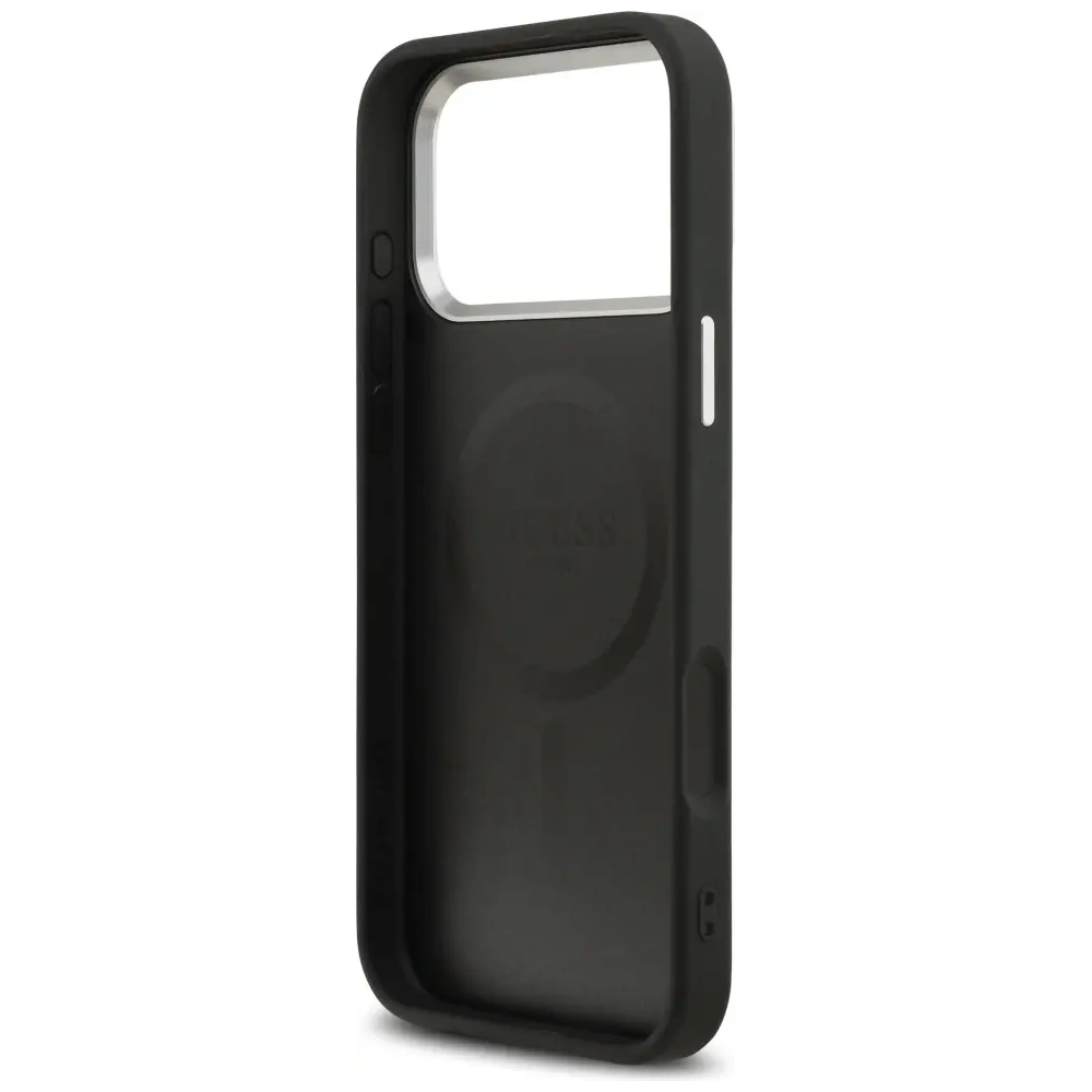 Etui Guess Triangle Logo MagSafe do Apple iPhone 17 Pro Max czarny