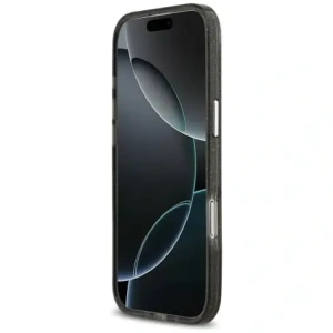 Etui Karl Lagerfeld IML Glitter Karl & Choupette Heads Logo MagSafe do Apple iPhone Air czarny