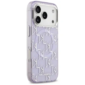 Etui Karl Lagerfeld IML KL Monogram MagSafe do Apple iPhone 17 Pro fioletowy