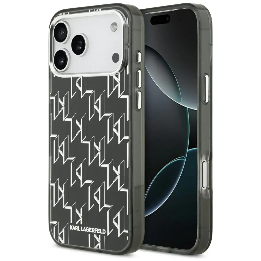 Etui Karl Lagerfeld IML KL Monogram MagSafe do Apple iPhone 17 Pro Max czarny