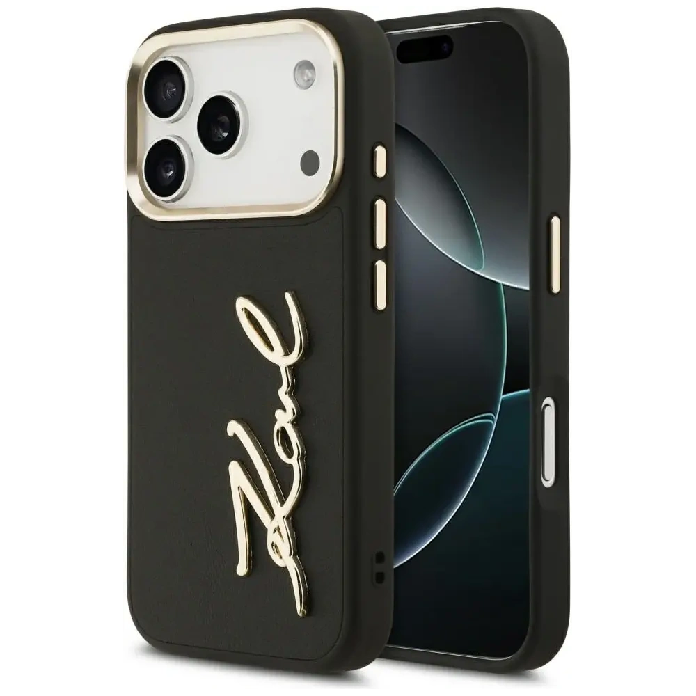 Etui Karl Lagerfeld Karl Script Logo do Apple iPhone 17 Pro czarny