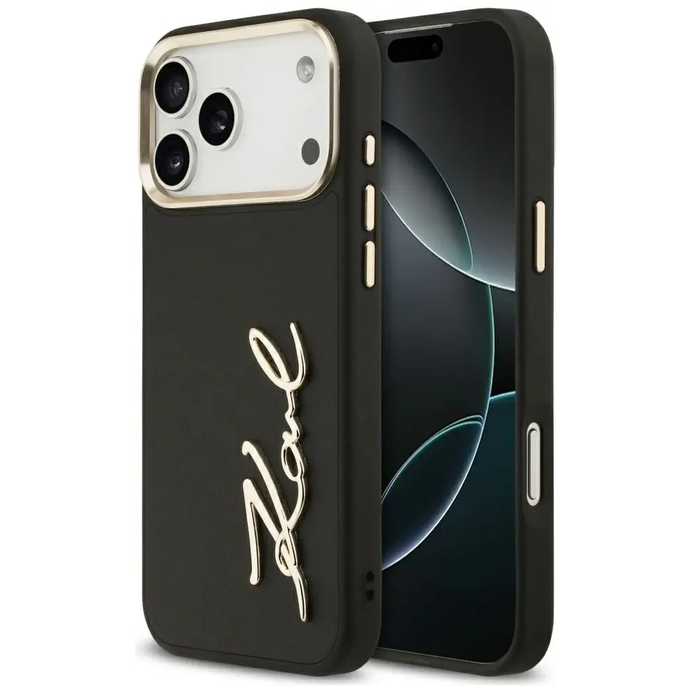 Etui Karl Lagerfeld Karl Script Logo do Apple iPhone 17 Pro Max czarny