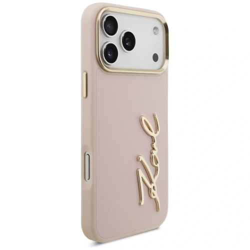 Etui Karl Lagerfeld Karl Script Logo do Apple iPhone 17 Pro Max różowy