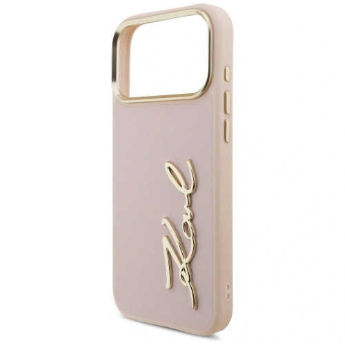 Etui Karl Lagerfeld Karl Script Logo do Apple iPhone 17 Pro Max różowy