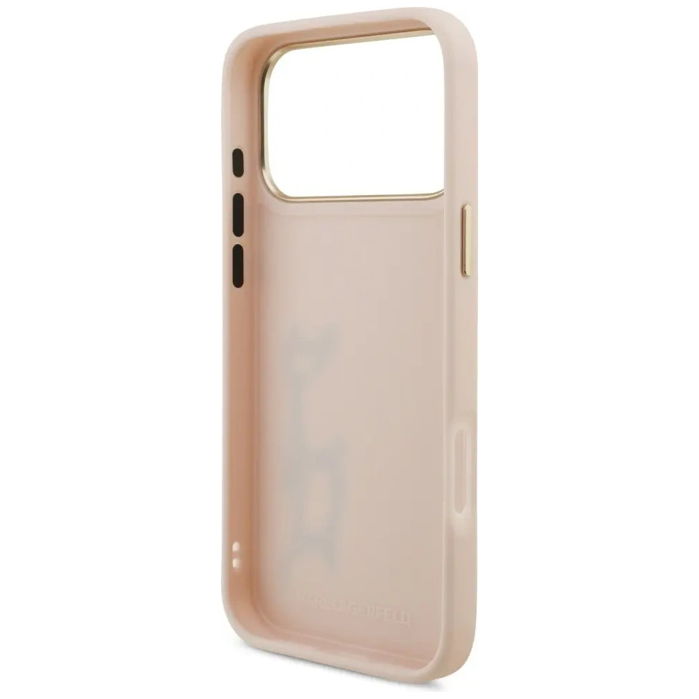 Etui Karl Lagerfeld Karl Script Logo do Apple iPhone 17 Pro Max różowy
