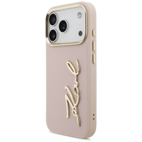 Etui Karl Lagerfeld Karl Script Logo do Apple iPhone 17 Pro różowy