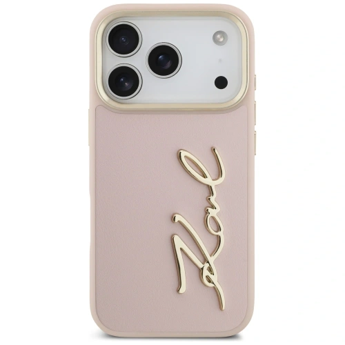 Etui Karl Lagerfeld Karl Script Logo do Apple iPhone 17 Pro różowy